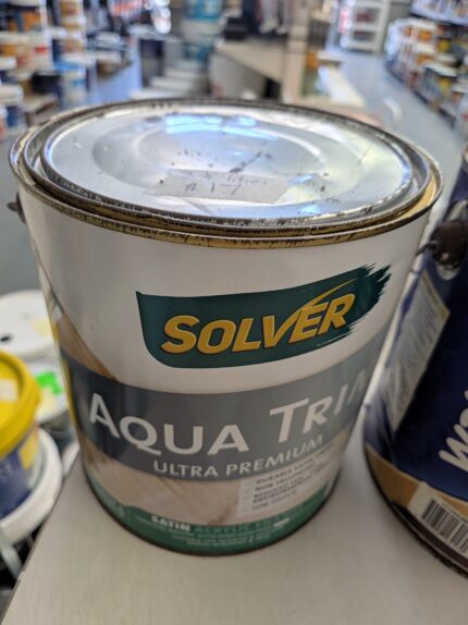 Solver - Aqua Trim - Interior / Exterior - White - Satin - 3.5 litres for $17