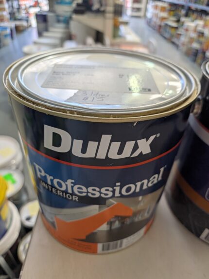 Dulux - Professional Interior - White - Low Sheen - Acrylic - 3 litres for $15