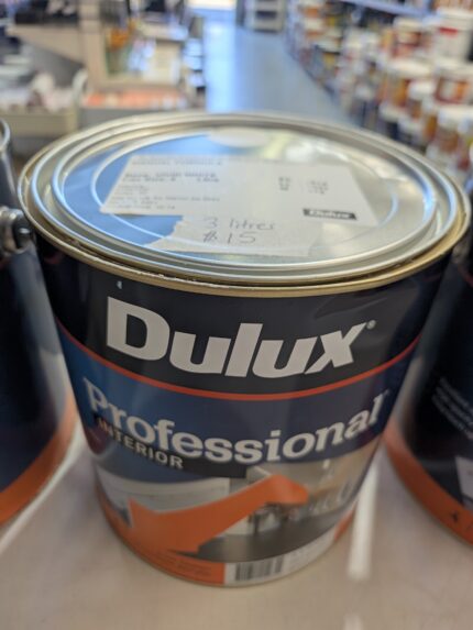 Dulux - Professional - Interior - White - Low Sheen Acrylic - 2.5 litres for $12