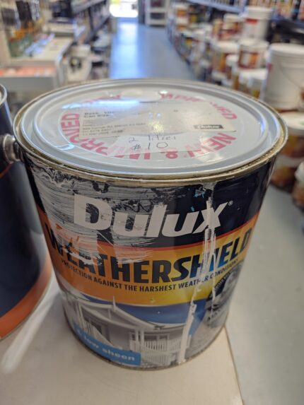 Dulux - Weathershield - Self Priming - tinted Ceiling White - 2 litres for $10