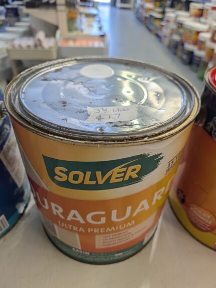 Solver - Duraguard - Exterior - Self Priming - White - Satin Acrylic - 3.5 litres for $17