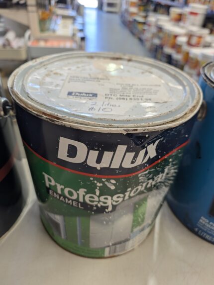 Dulux - Professional - Enamel - New Ceiling White - Semi Gloss - 2 litres for $10