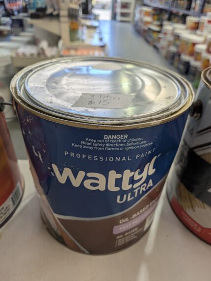 Wattyl Ultra - Oil Based Enamel - Interior / Exterior - White - 3 litres for $15