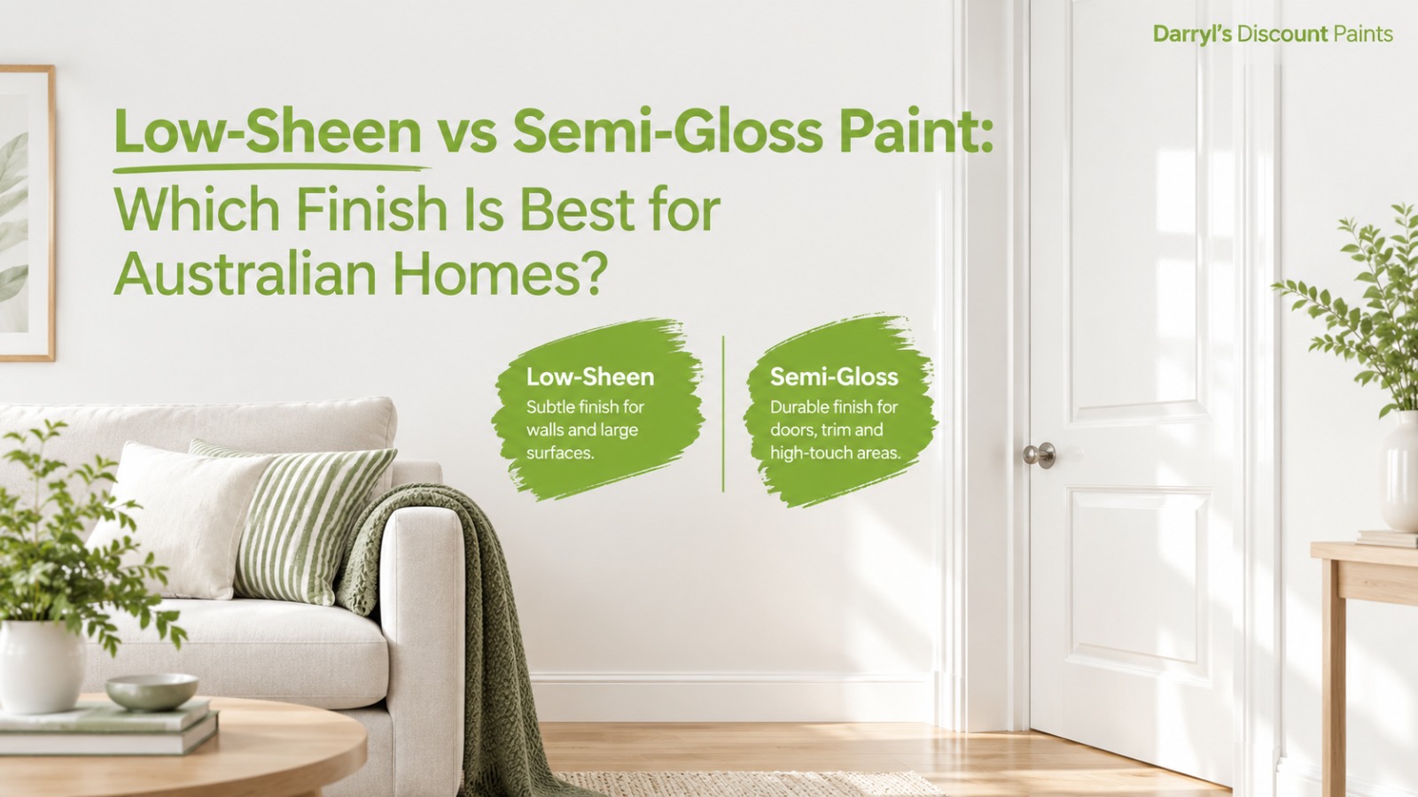 Low-sheen and semi-gloss paint